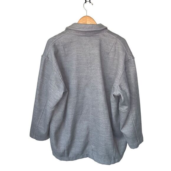 FREE PEOPLE Gray Double Breasted Hannah Slouchy Blazer Coat - Picture 7 of 14